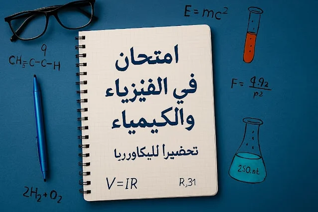 موضوع لتحضير امتحان البكالوريا في الفيزياء و الكيمياء مع التصحيح
