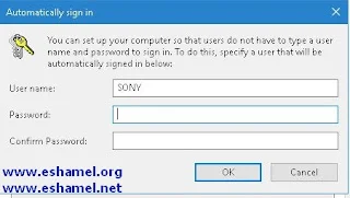 log in تسجييل الدخول Windows 10 إلغاء كلمة مرور دخول
