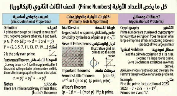 أروع ملخصات الرياضيات للبكالوريا والبيام 2026 (بطاقات تعليمية تفاعلية)
