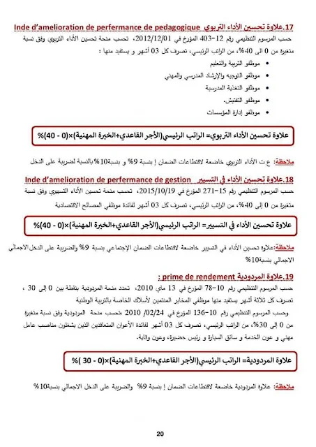 بحث حول الرواتب في قطاع التربية بلام ياسين