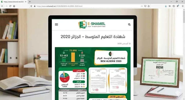 دليل الطالب اشامل: مواضيع امتحانات التعليم المتوسط من 2009 إلى 2019 مع الحلول المفصلة