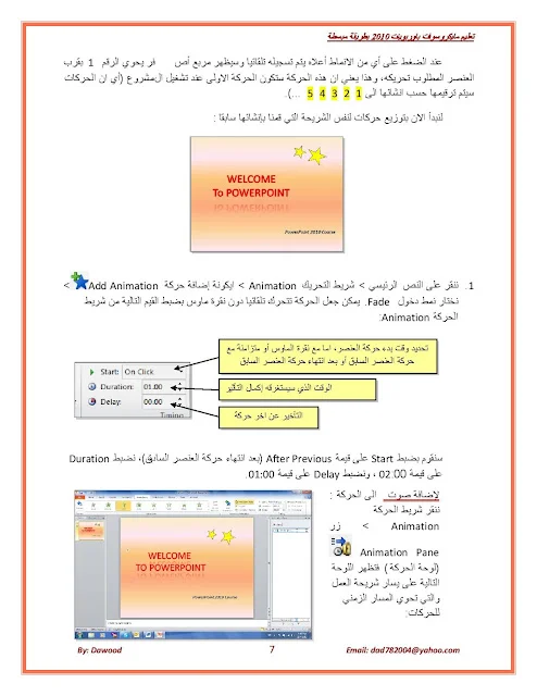 أساسيات برنامج باور بوينت PowerPoint