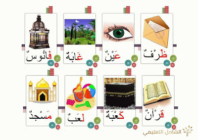 بطاقات تعليم الحروف للأطفال | منصة الشامل التعليمية