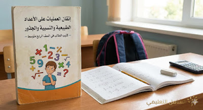 إتقان العمليات على الأعداد الطبيعية والنسبية والجذور - كتيب الطالب في الصف الرابع متوسط | منصة الشامل التعليمية