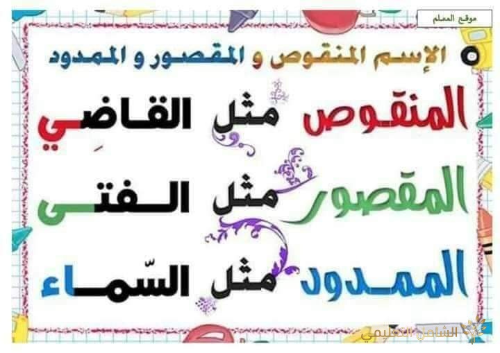 ملخص قواعد اللغة العربية في التعليم الإبتدائى | منصة الشامل التعليمية