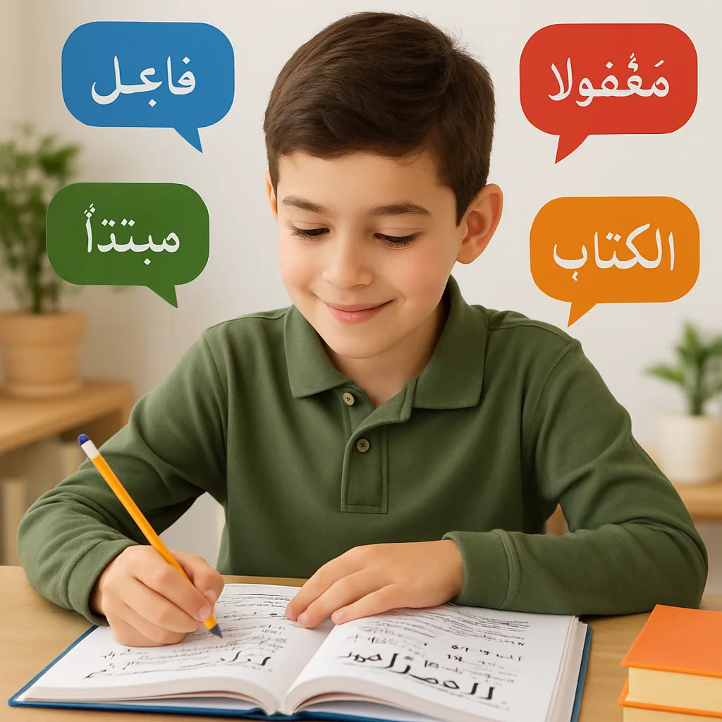 Examples of grammar for 5th grade students أمثلة في الإعراب لتلاميذ السنة 5 ابتدائي