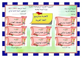 وثائق و معلقات السنة الثانية ابتدائي و غيرها