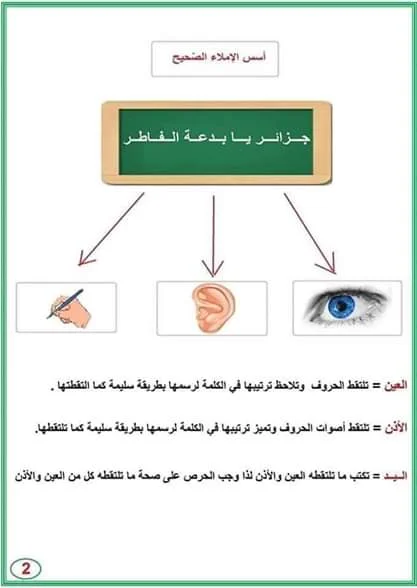 تعلم الإملاء
