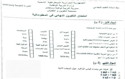 إمتحانات نهاية تكوين الأساتذة المتربصين