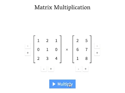 ضرب المصفوفات matrix multiplaction
