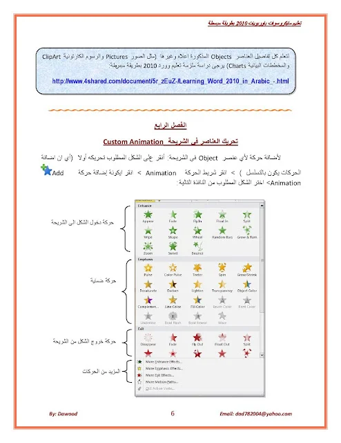 أساسيات برنامج باور بوينت PowerPoint