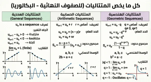 أروع ملخصات الرياضيات للبكالوريا والبيام 2026 (بطاقات تعليمية تفاعلية)