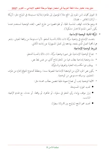 دليل بناء الاختبارات للغة العربية في الابتدائي