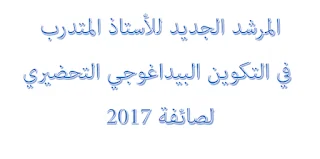 المرشد الجديد الاستاذ المتربص في التكوين البيداغوجي