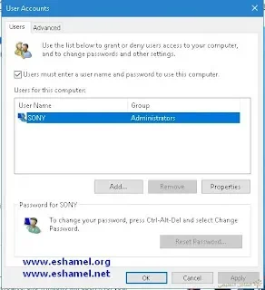 user account حساب المستخدم user account حساب المستخدم