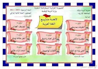 وثائق و معلقات السنة الثانية ابتدائي و غيرها | منصة الشامل التعليمية