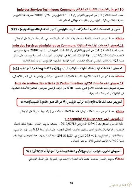 بحث حول الرواتب في قطاع التربية بلام ياسين | منصة الشامل التعليمية
