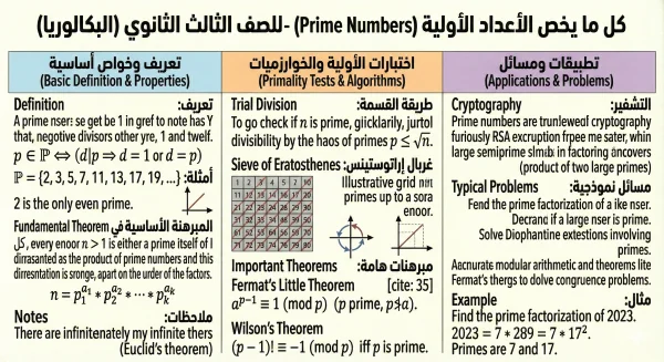 أروع ملخصات الرياضيات للبكالوريا والبيام 2026 (بطاقات تعليمية تفاعلية)