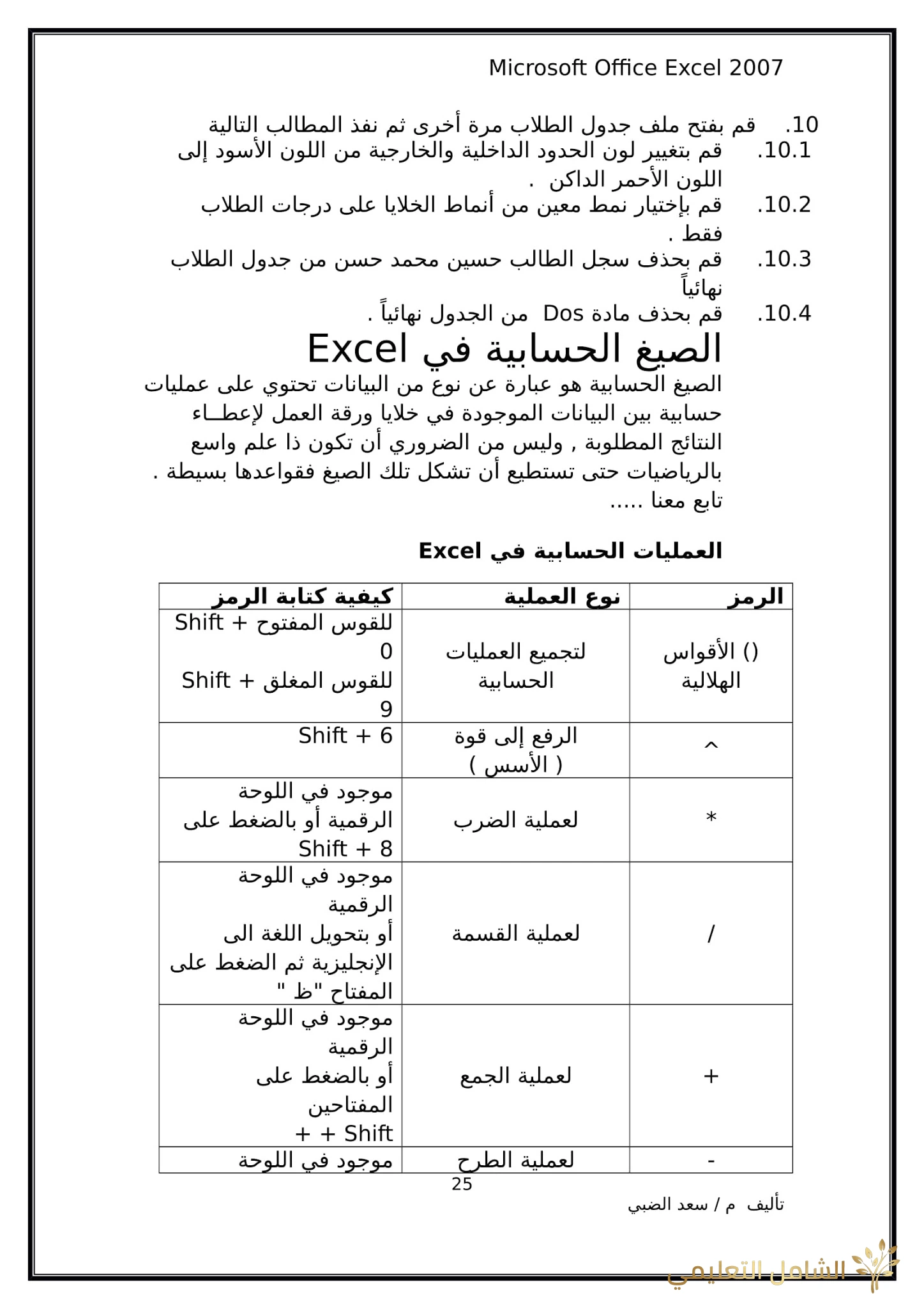 أساسيات برنامج اكسل Excel elebda3.net-5858-25.