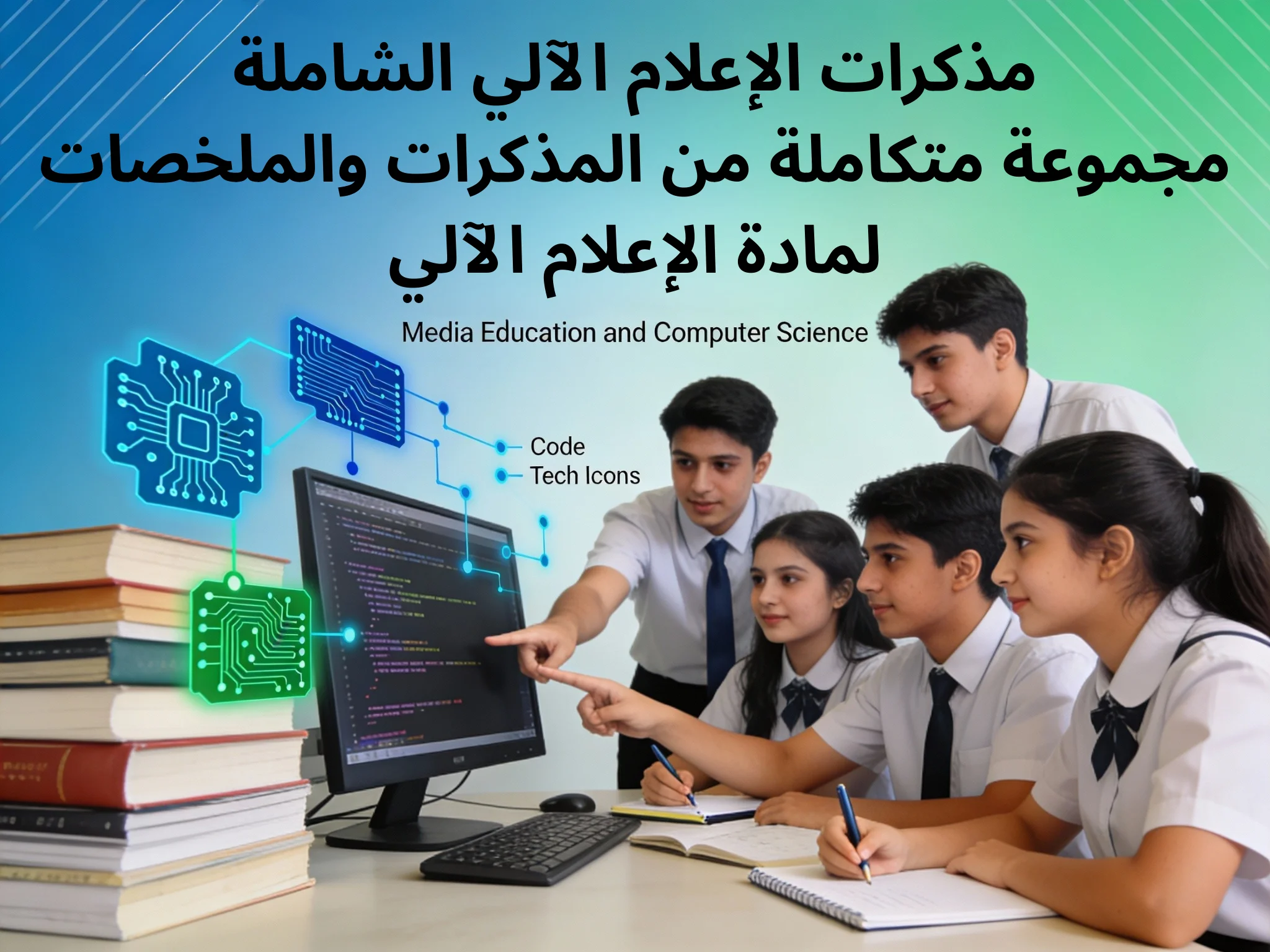 مذكرات الإعلام الآلي كاملة للتعليم المتوسط Word + PDF