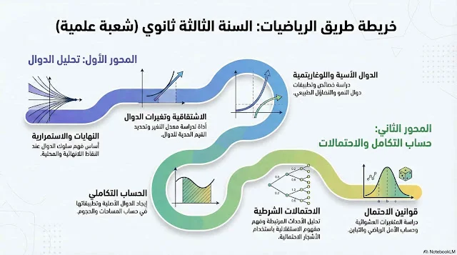 دليل وحدات الرياضيات للسنة الثالثة ثانوي: خريطة طريق مقترحة ونصائح ذهبية للبكالوريا