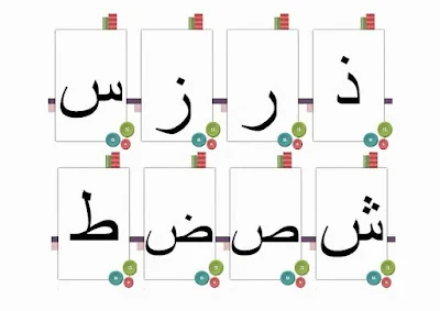 بطاقات تعليم الحروف للأطفال