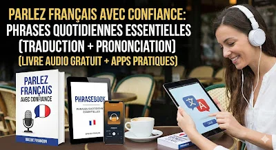 تحدث الفرنسية بثقة: أهم العبارات اليومية مع ترجمتها ونطقها الصحيح (كتاب صوتي مجاني + تطبيقات عملية)