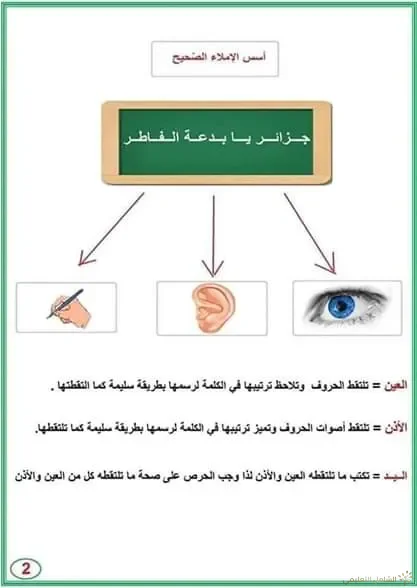 تعلم الإملاء | منصة الشامل التعليمية