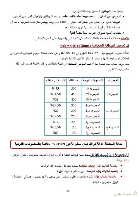 بحث حول الرواتب في قطاع التربية بلام ياسين | منصة الشامل التعليمية