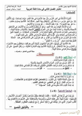 الدروس المعنية في شهادة التعليم المتوسط 2020 في الرياضيات