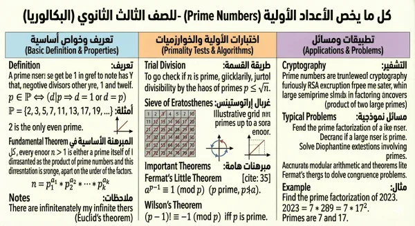 أروع ملخصات الرياضيات للبكالوريا والبيام 2026 (بطاقات تعليمية تفاعلية)